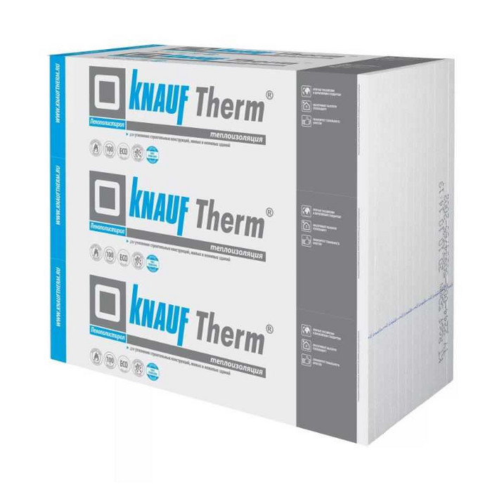 Утеплитель пенополистирол Кнауф Therm 25 Стена PRO 50х1200х1000 50 мм